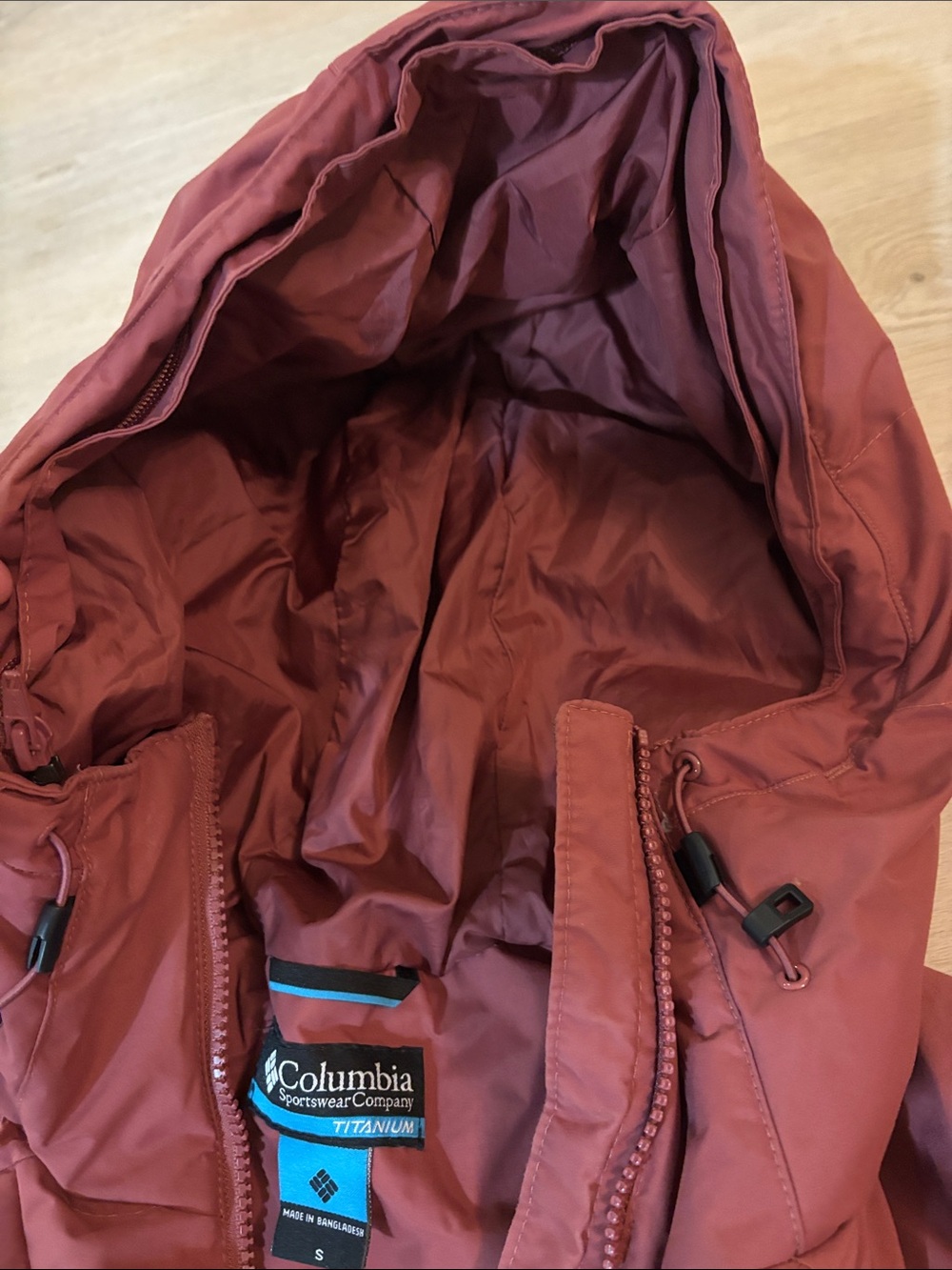 Columbia Heatzone TurboDown 1000 hooded jacket TITANIUM PANTS TOO OMNI HEAT S - Picture 4 of 16
